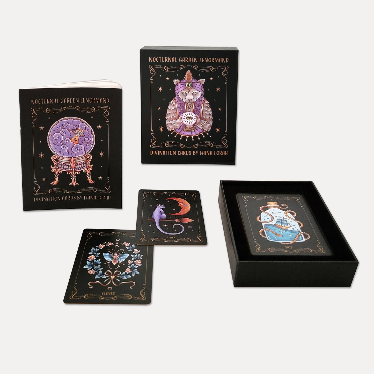 Nocturnal Garden Lenormand - Deluxe Ed - Art Nouveau Deck