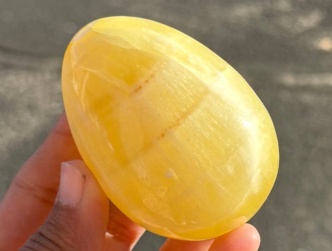 Lemon Calcite Egg