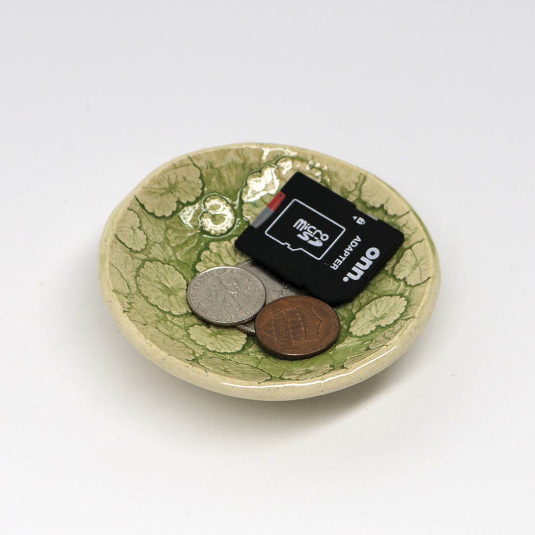 Pottery Dish Bowl - Ground Ivy Handmade USA