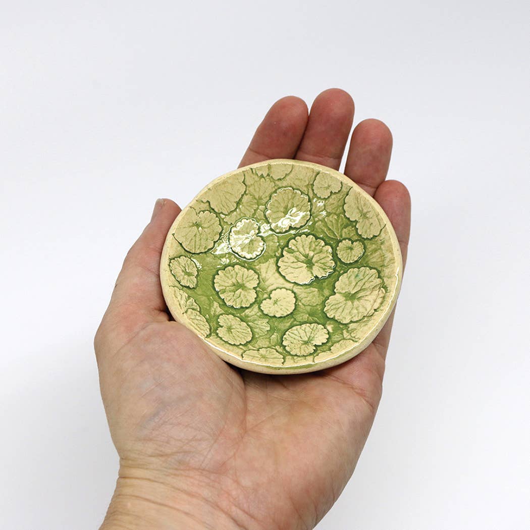 Pottery Dish Bowl - Ground Ivy Handmade USA