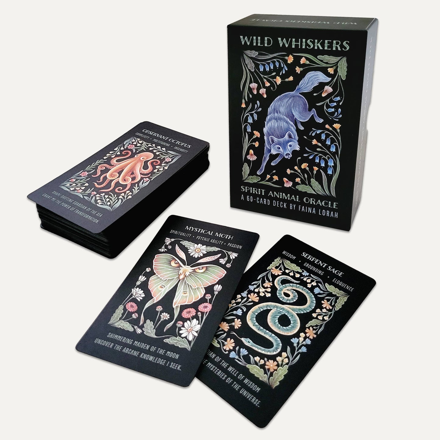 Wild Whiskers Oracle Deck - Spirit Animal Divination Cards