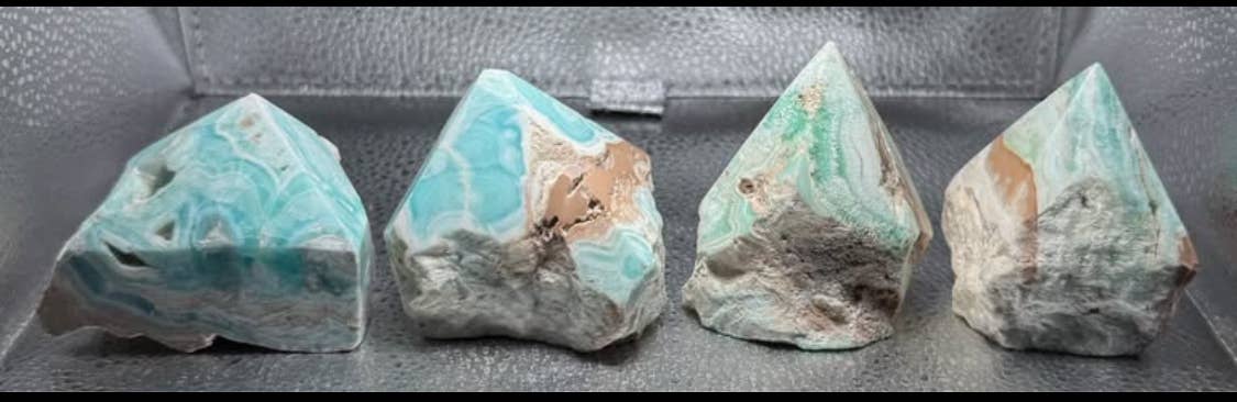 Seafoam Calcite Rough Points