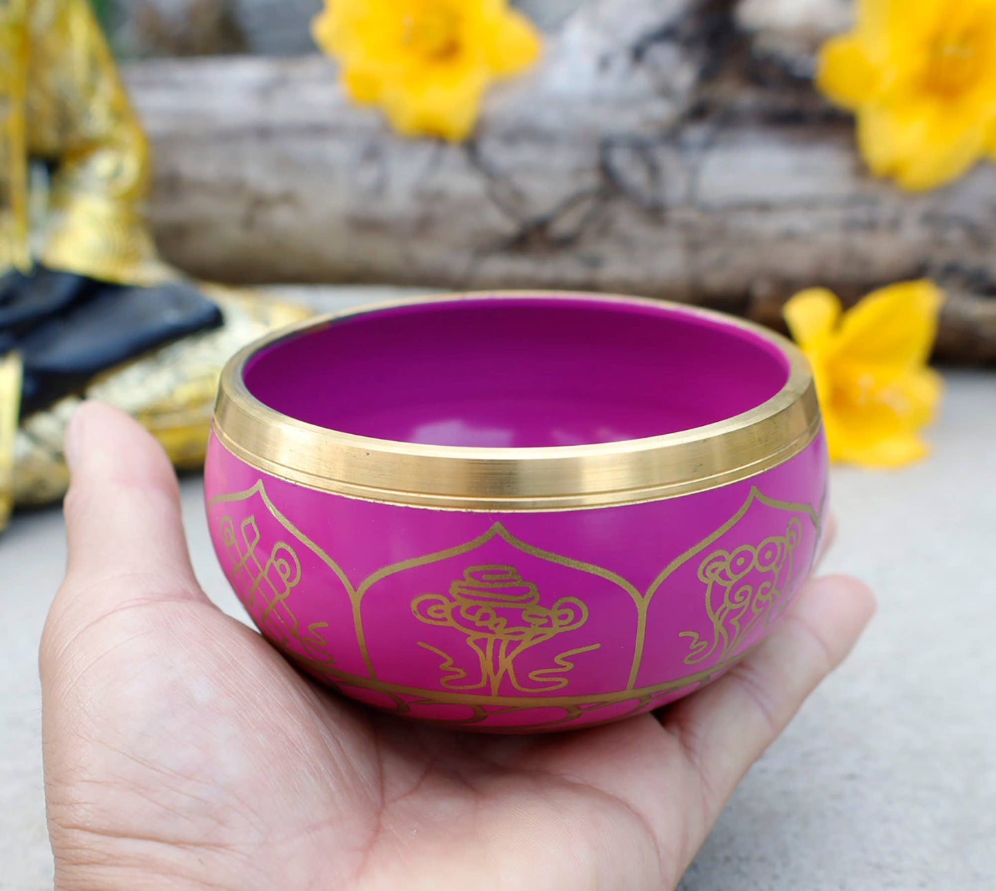 Tibetan Singing Bowl - Complete Set For Meditation & Yoga