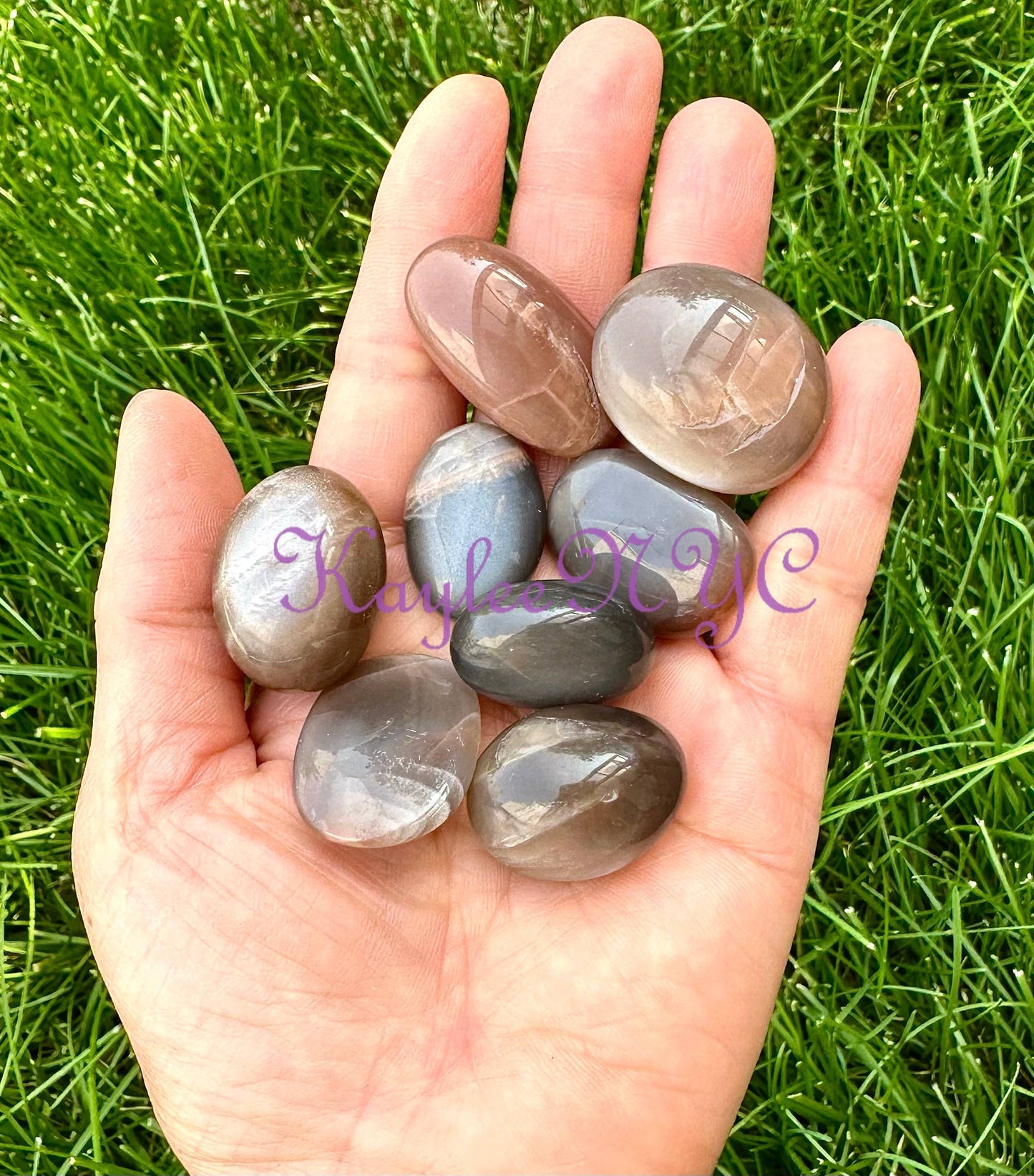 Natural Black Moonstone Tumble Healing Energy