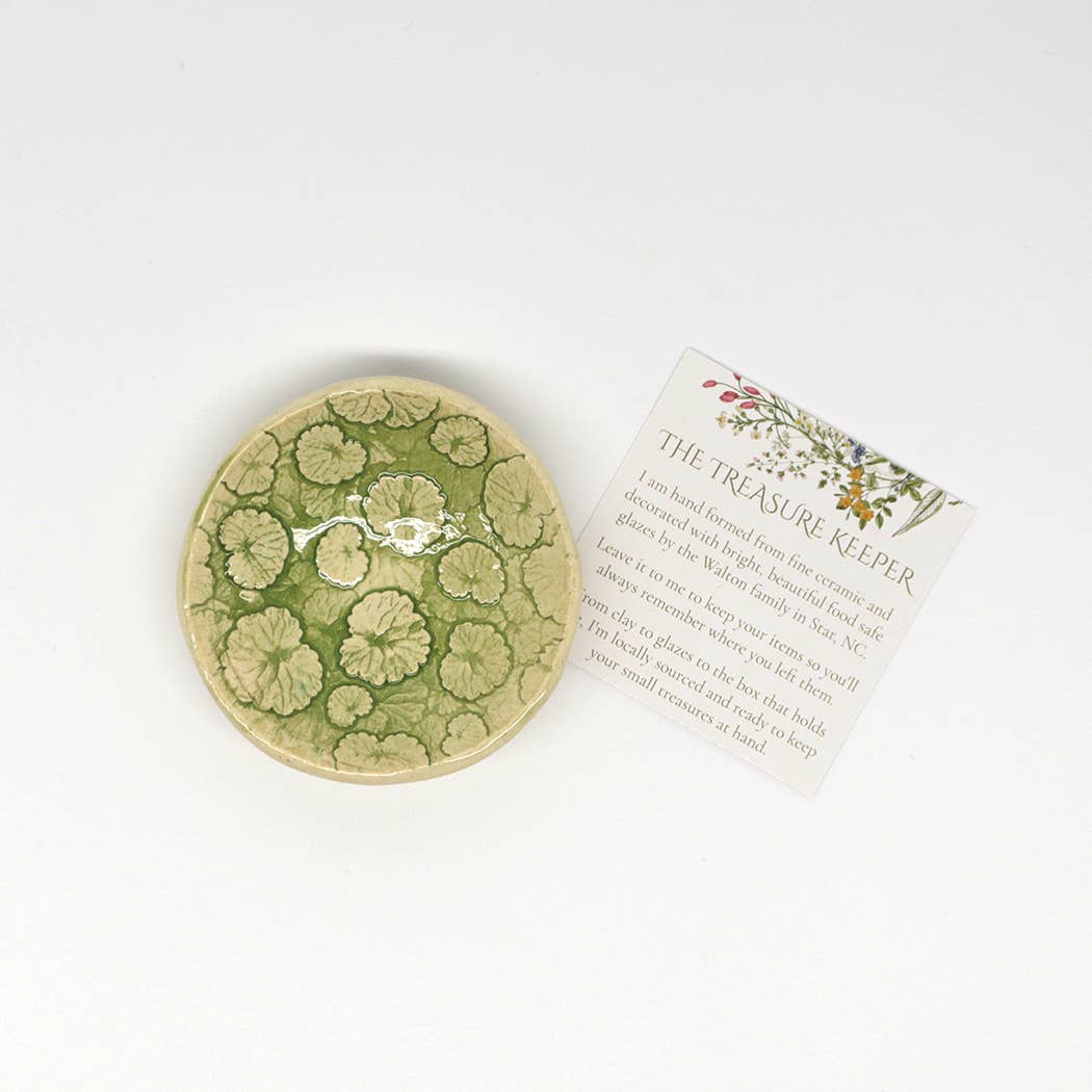 Pottery Dish Bowl - Ground Ivy Handmade USA