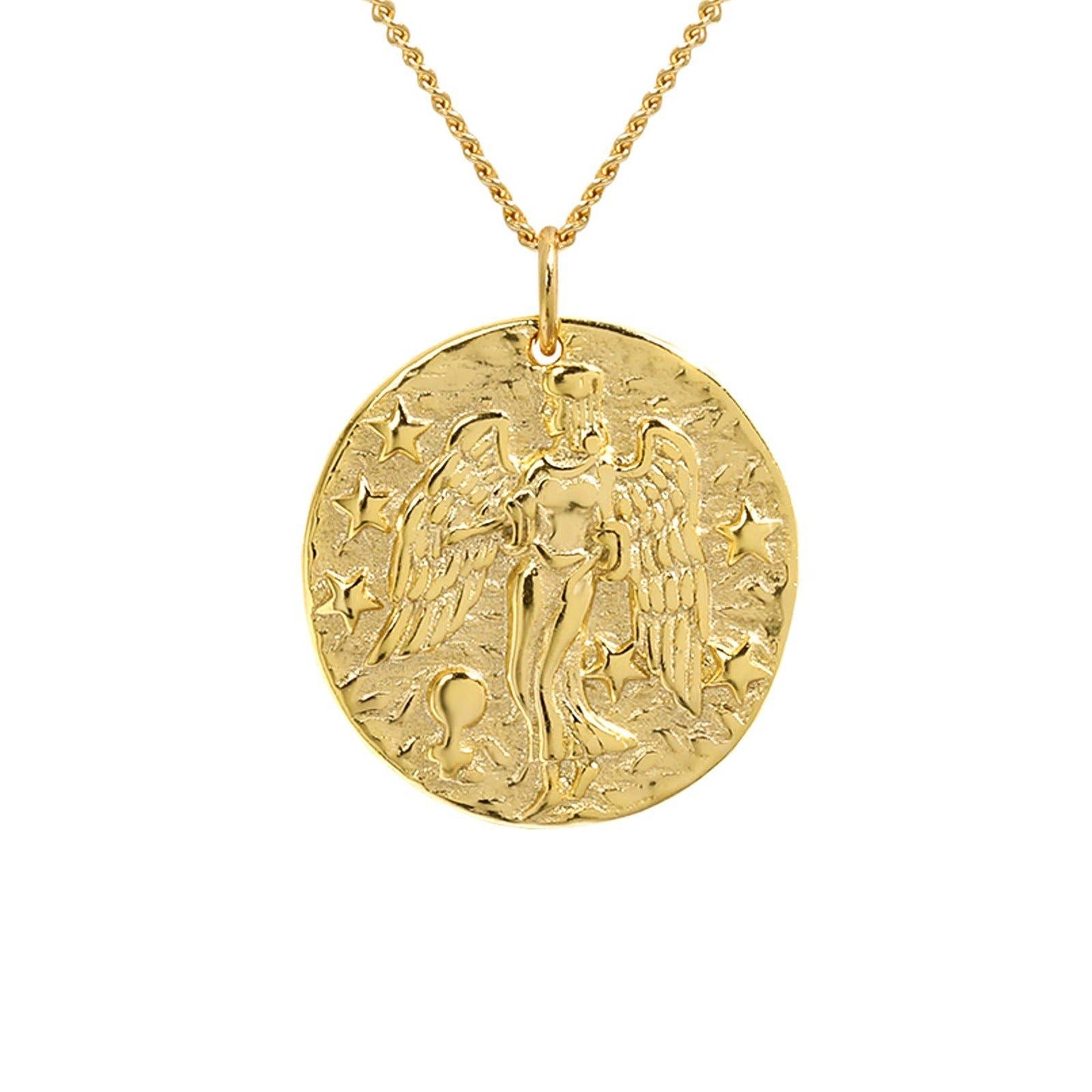 Virgo Zodiac Necklace 18k over Sterling Silver