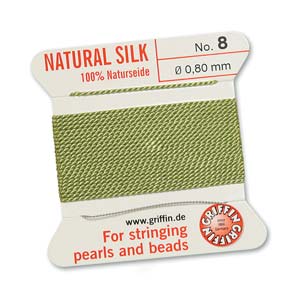 GRIFFIN SILK BEAD CORD SIZE 8
