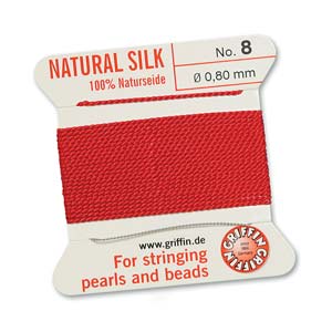 GRIFFIN SILK BEAD CORD SIZE 8