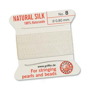 GRIFFIN SILK BEAD CORD SIZE 8