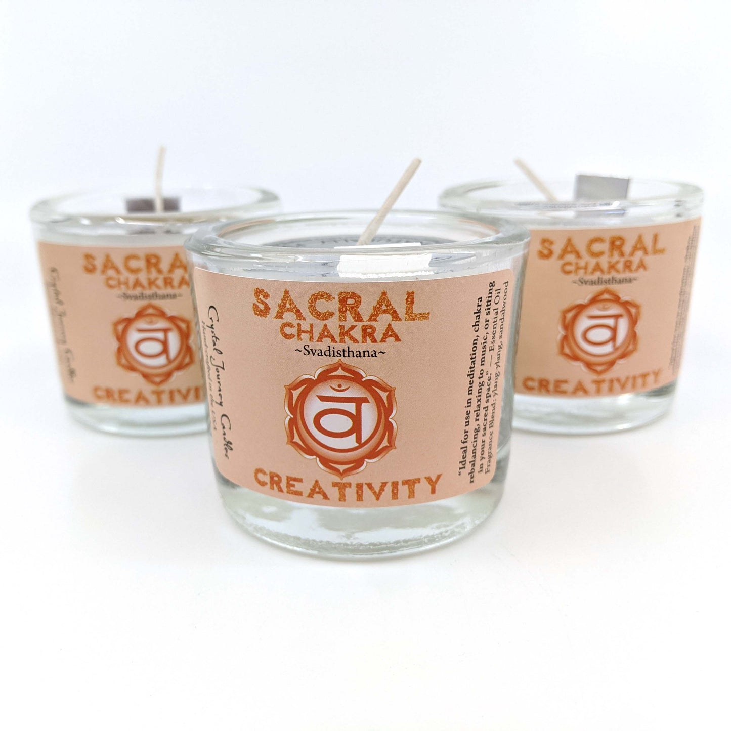 Crystal Journey Filled Votive Sacral Chakra