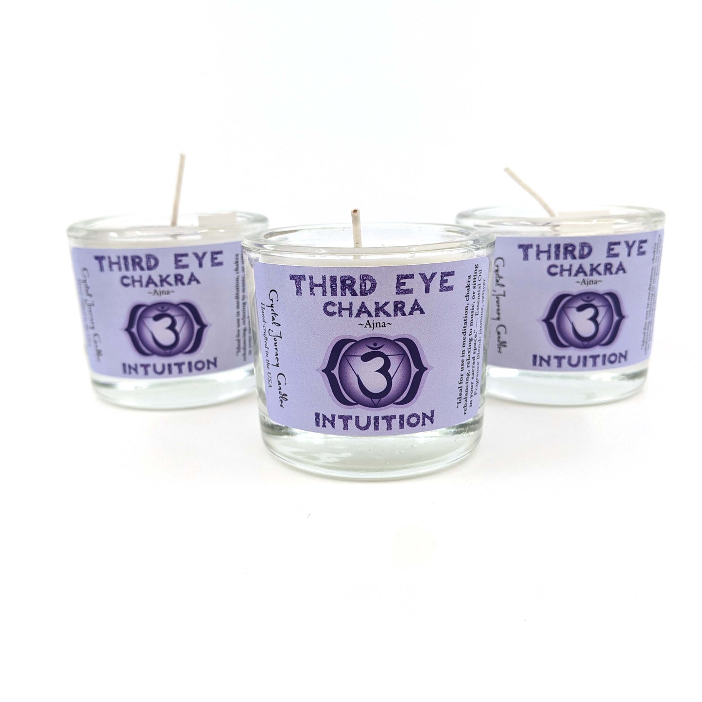 Crystal Journey Filled Votive Third Eye Chakra