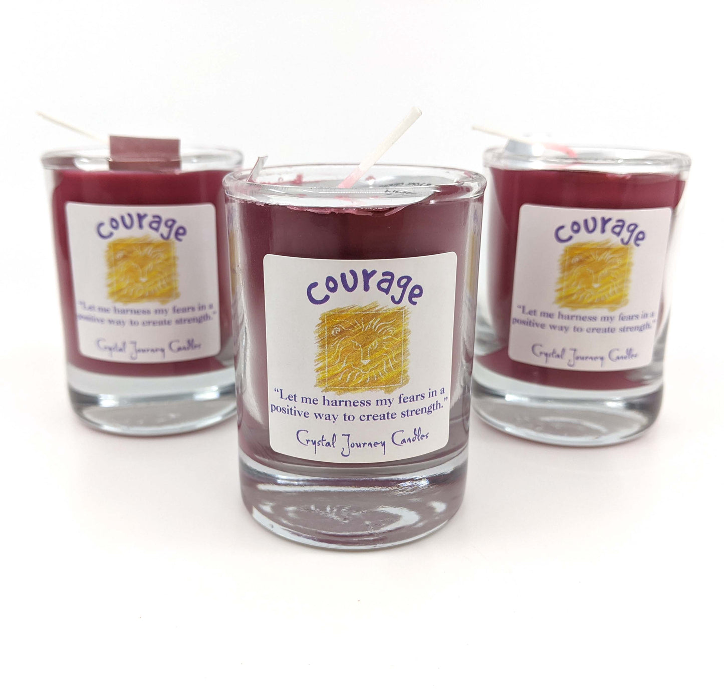 Crystal Journey Filled Votive Holder - Courage