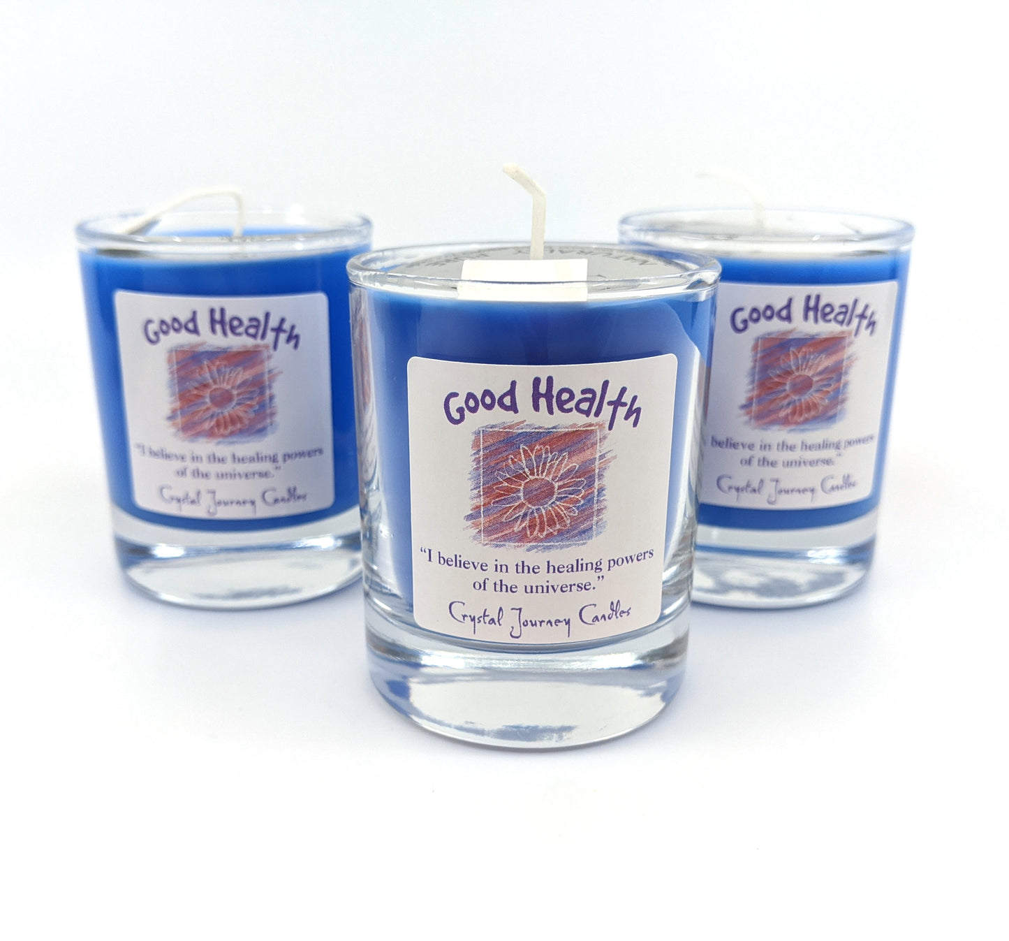 Crystal Journey Filled Votive Holder - Good Health
