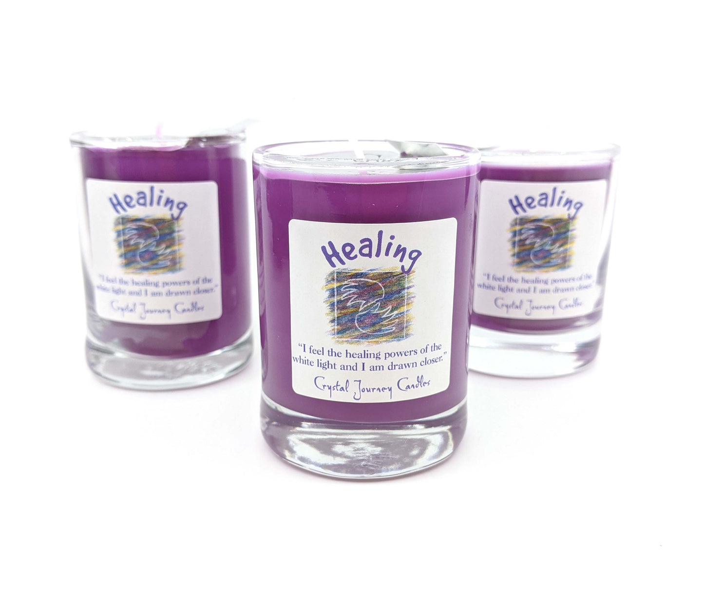 Crystal Journey Filled Votive Holder - Healing