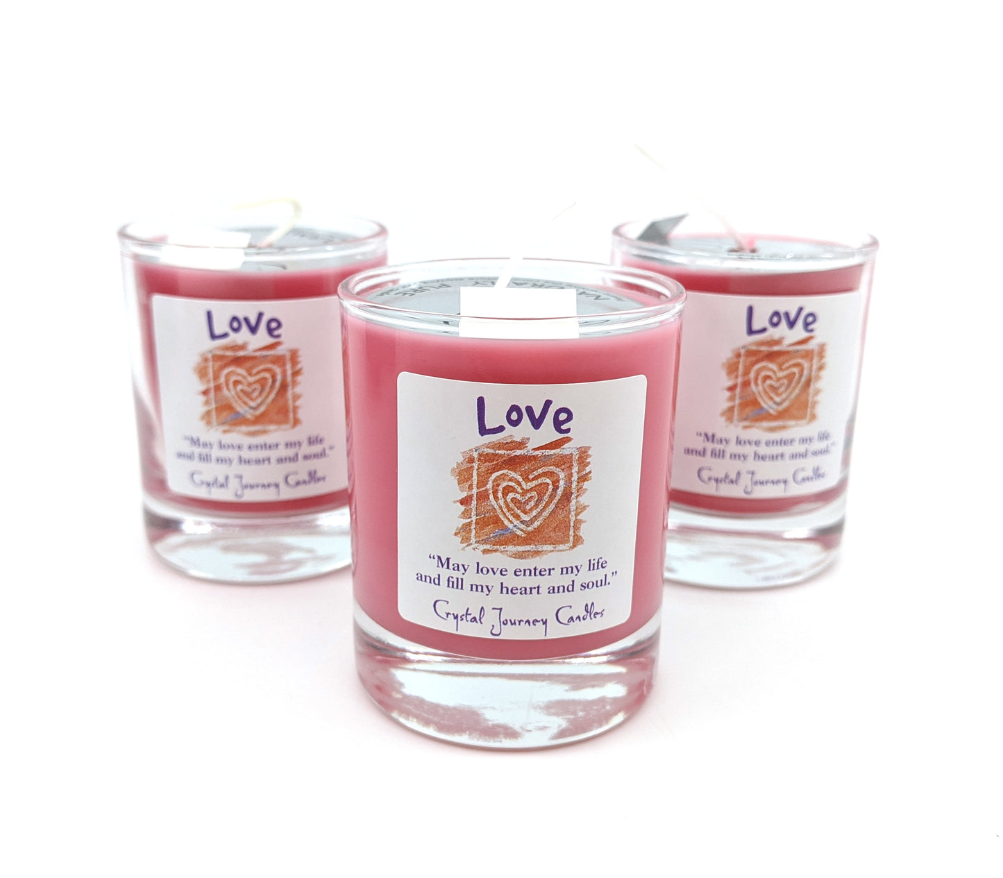 Crystal Journey Filled Votive Holder - Love