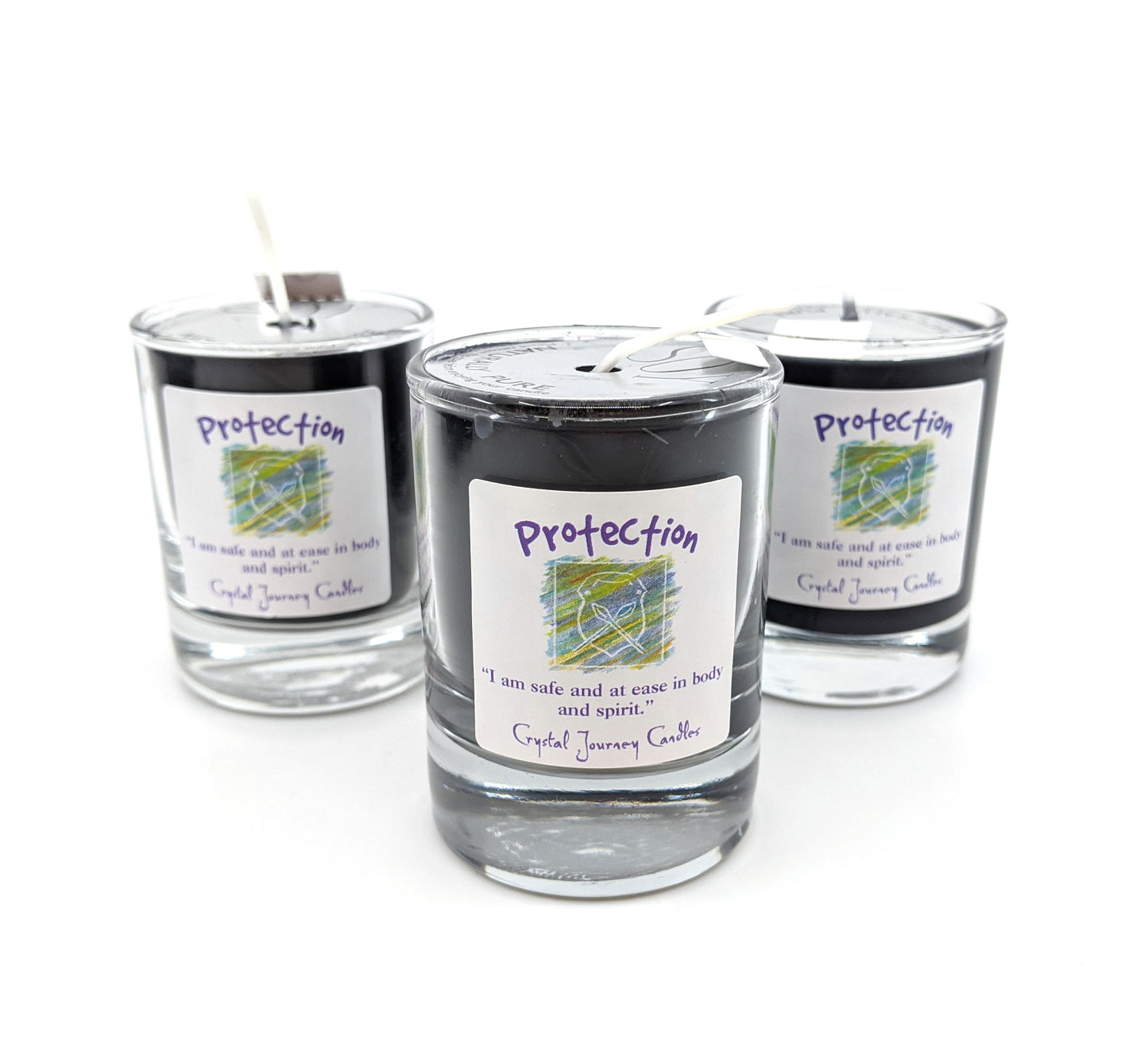 Crystal Journey Filled Votive Holder - Protection