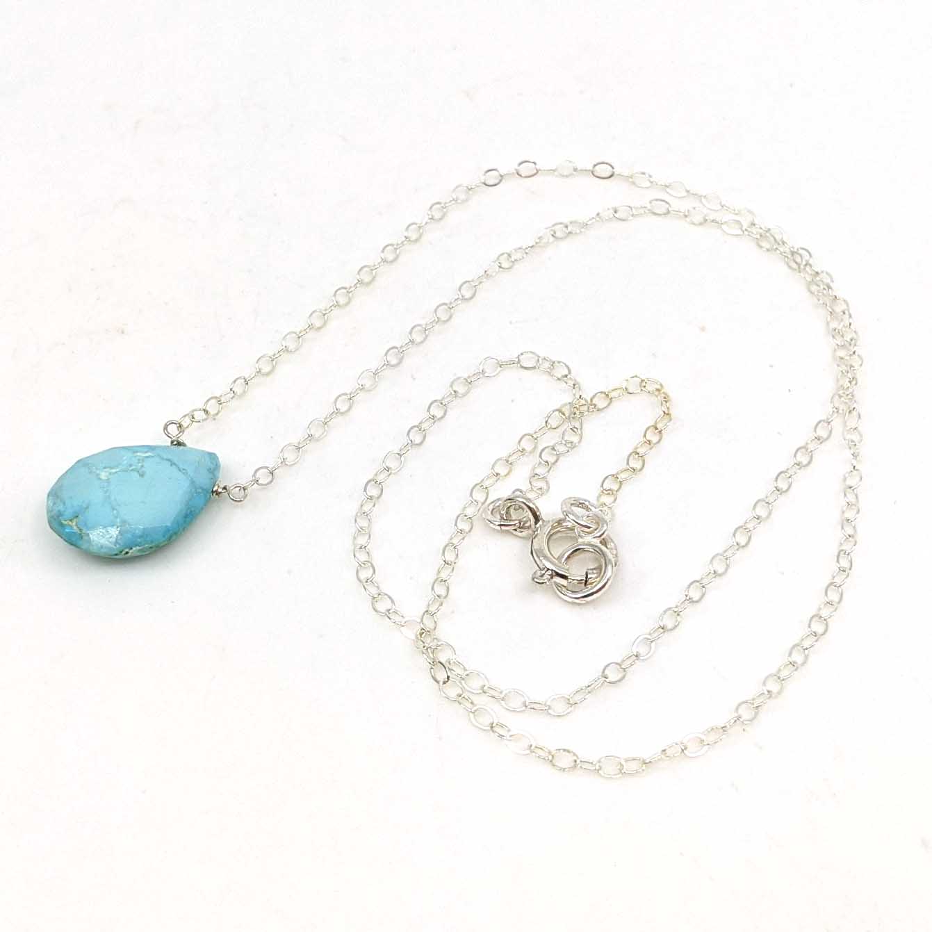 Turquoise Briolette Necklace
