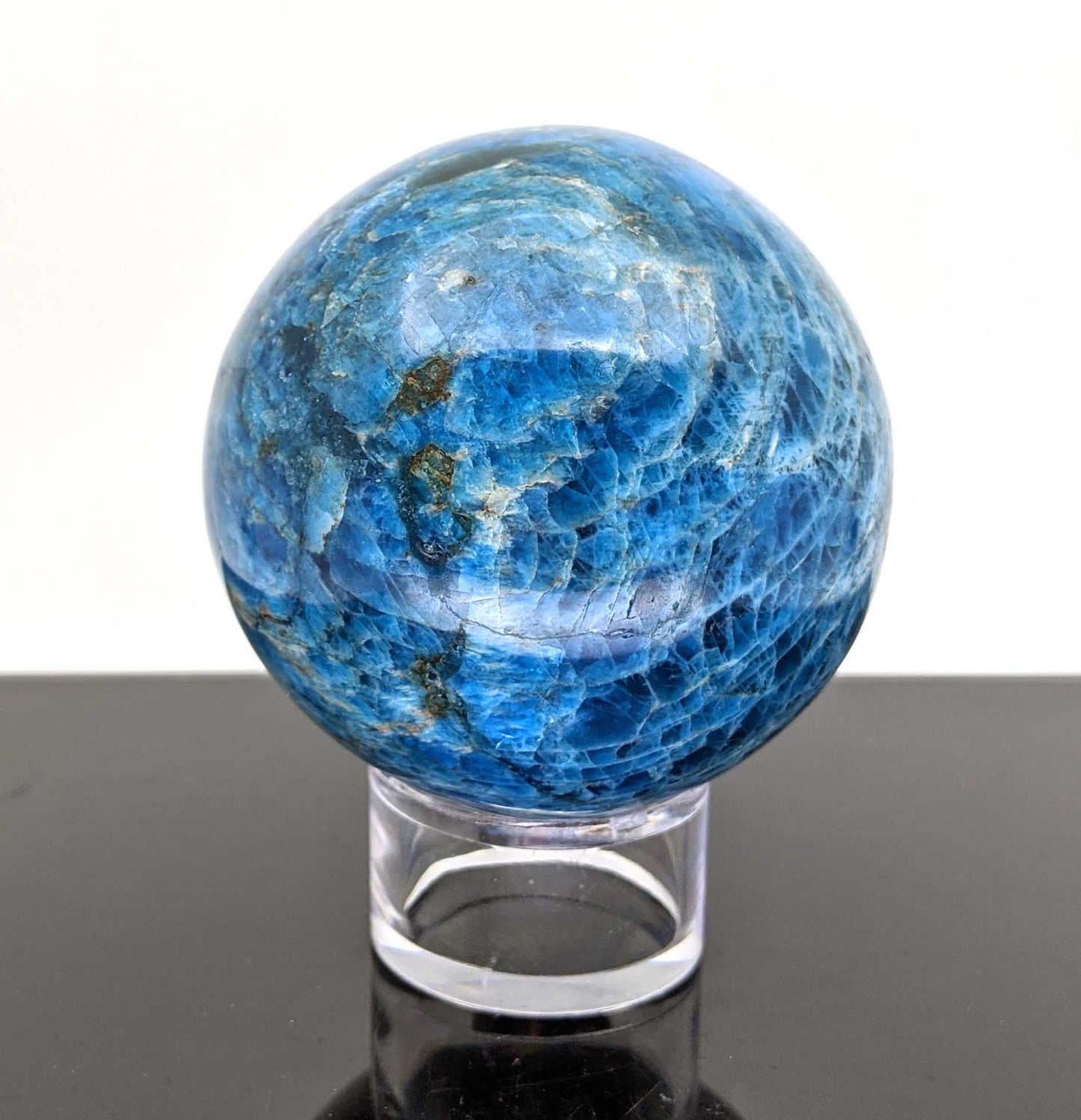 Blue Apatite Sphere