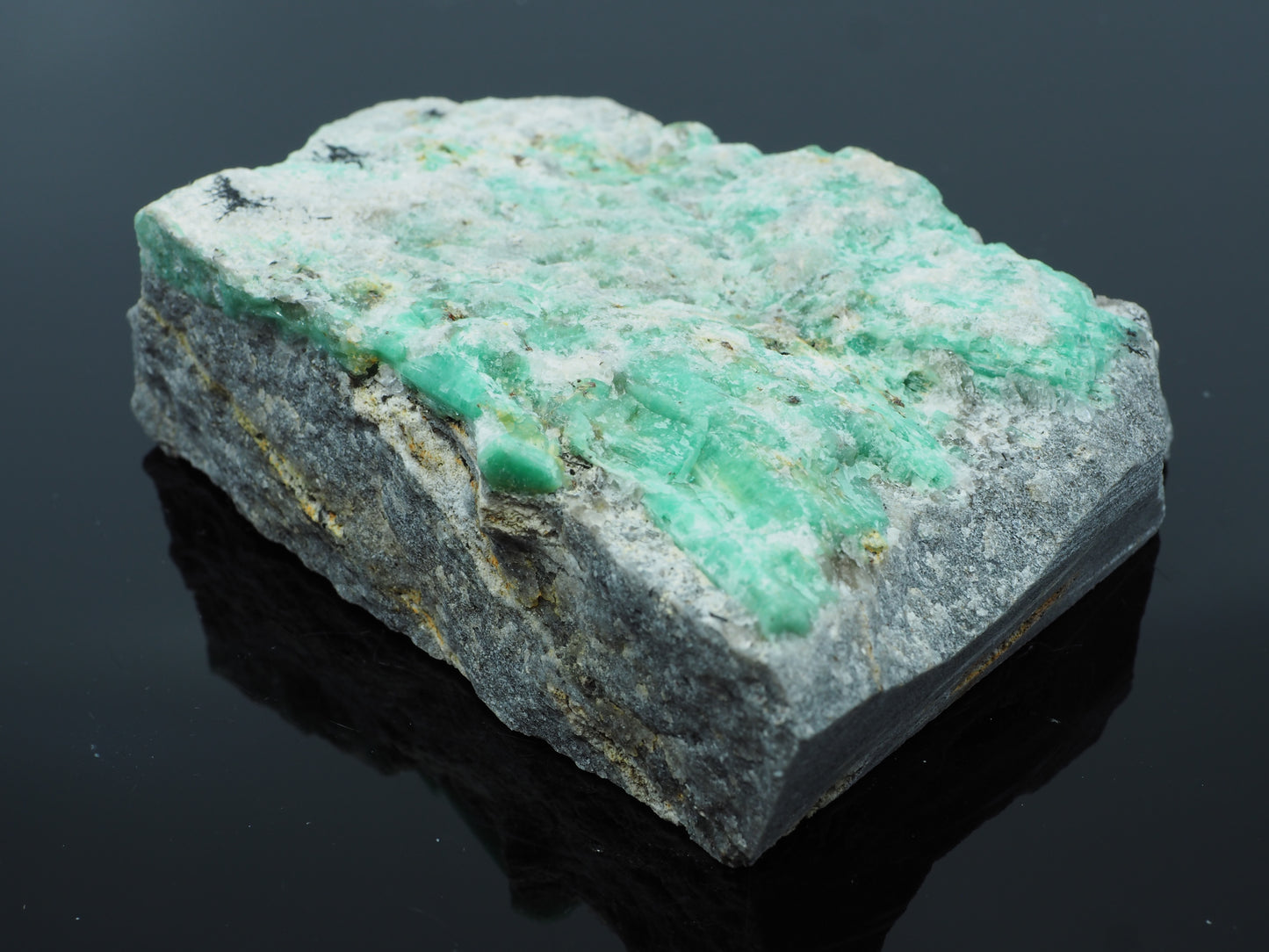 Emerald Crystal in Matrix