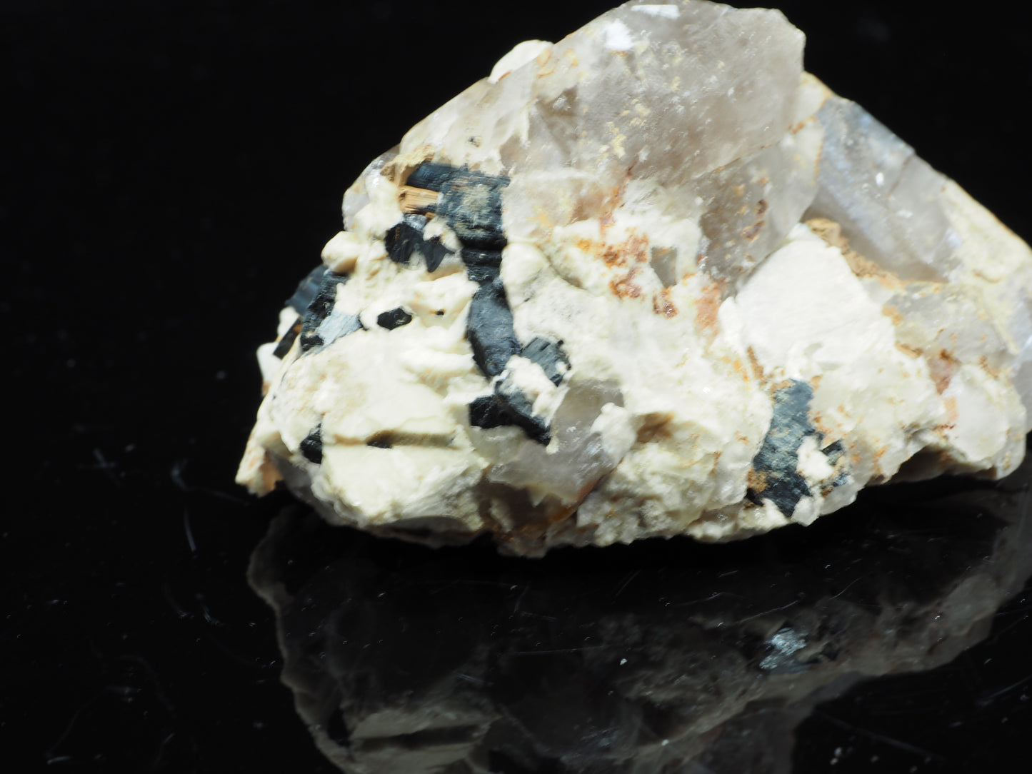 Smoky Quartz, Feldspar & Aegerine
