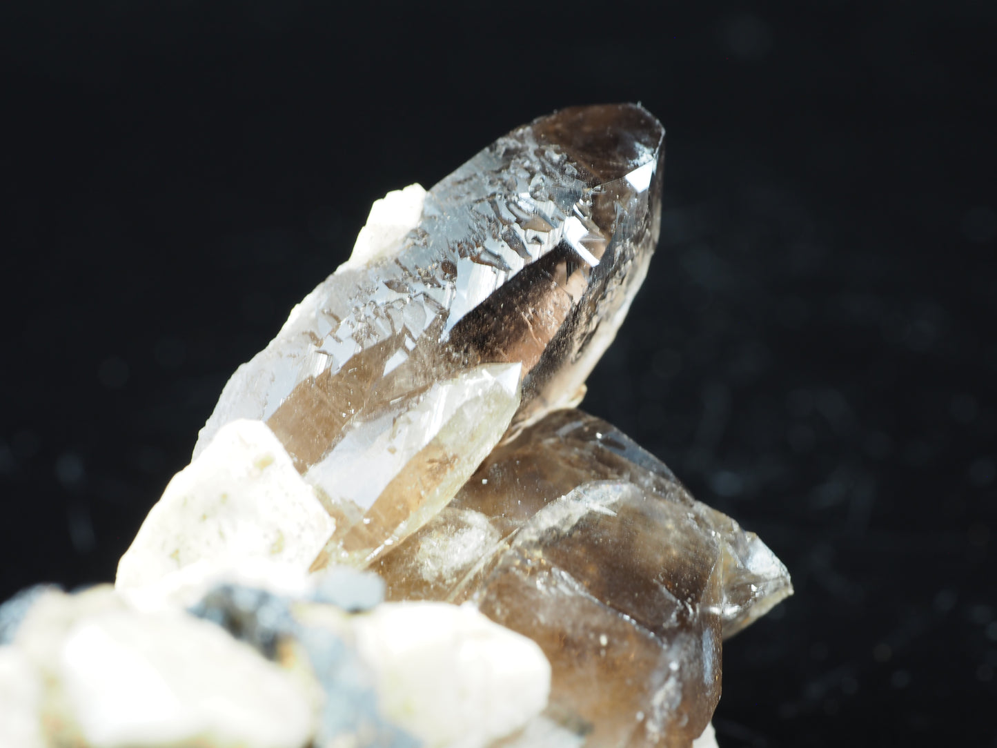 Smoky Quartz, Feldspar & Aegerine