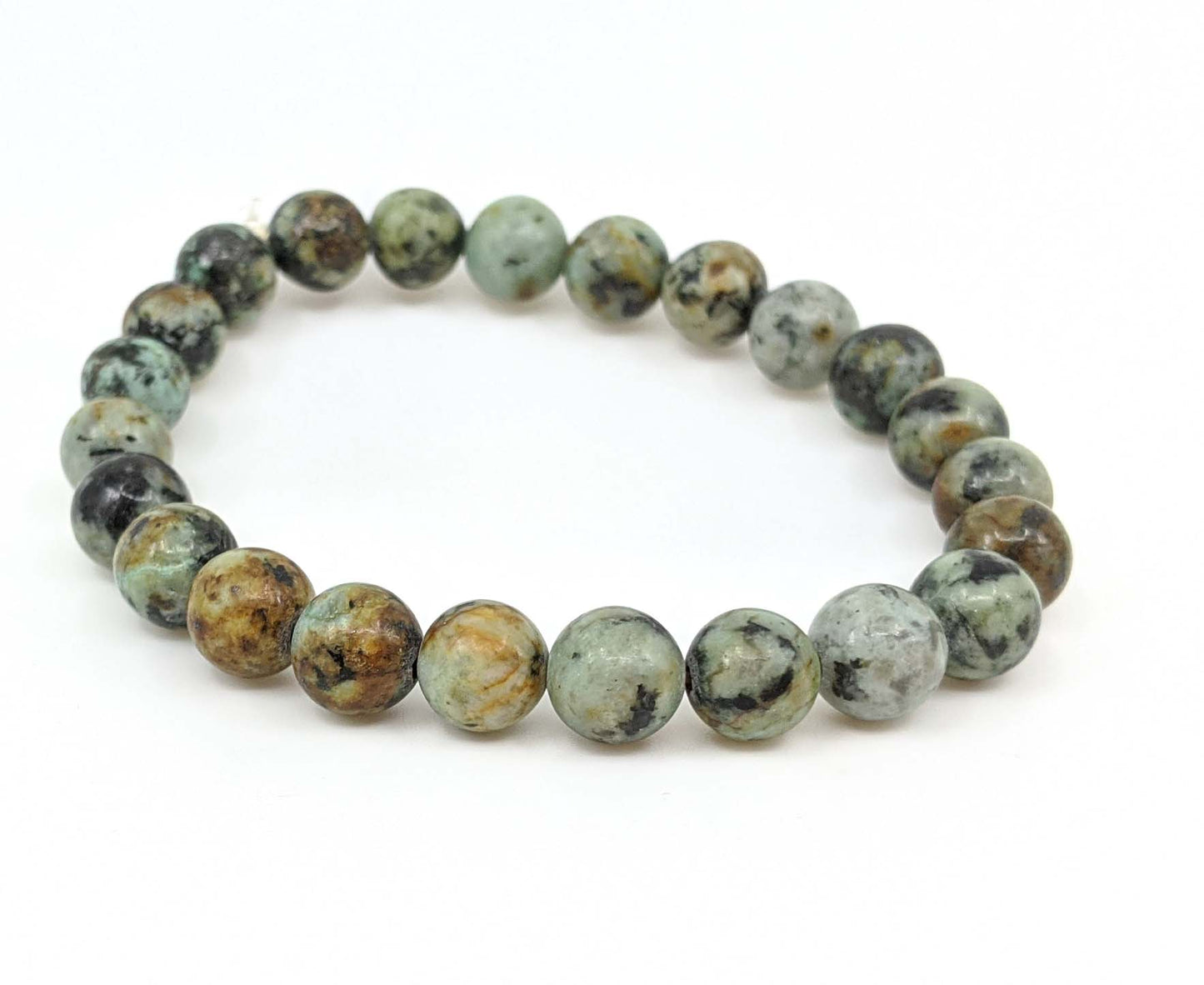 African Turquoise (Jasper) 8mm Stretch Bracelet