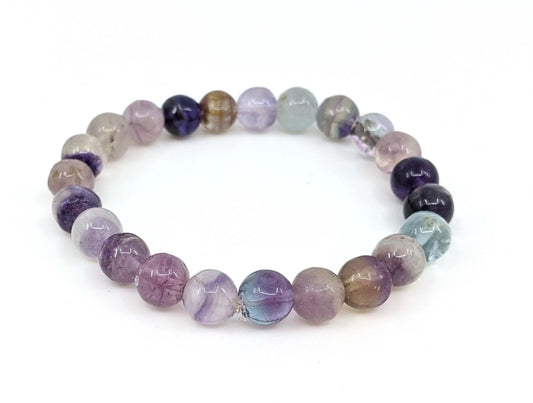 Rainbow Fluorite 8mm Stretch Bracelet