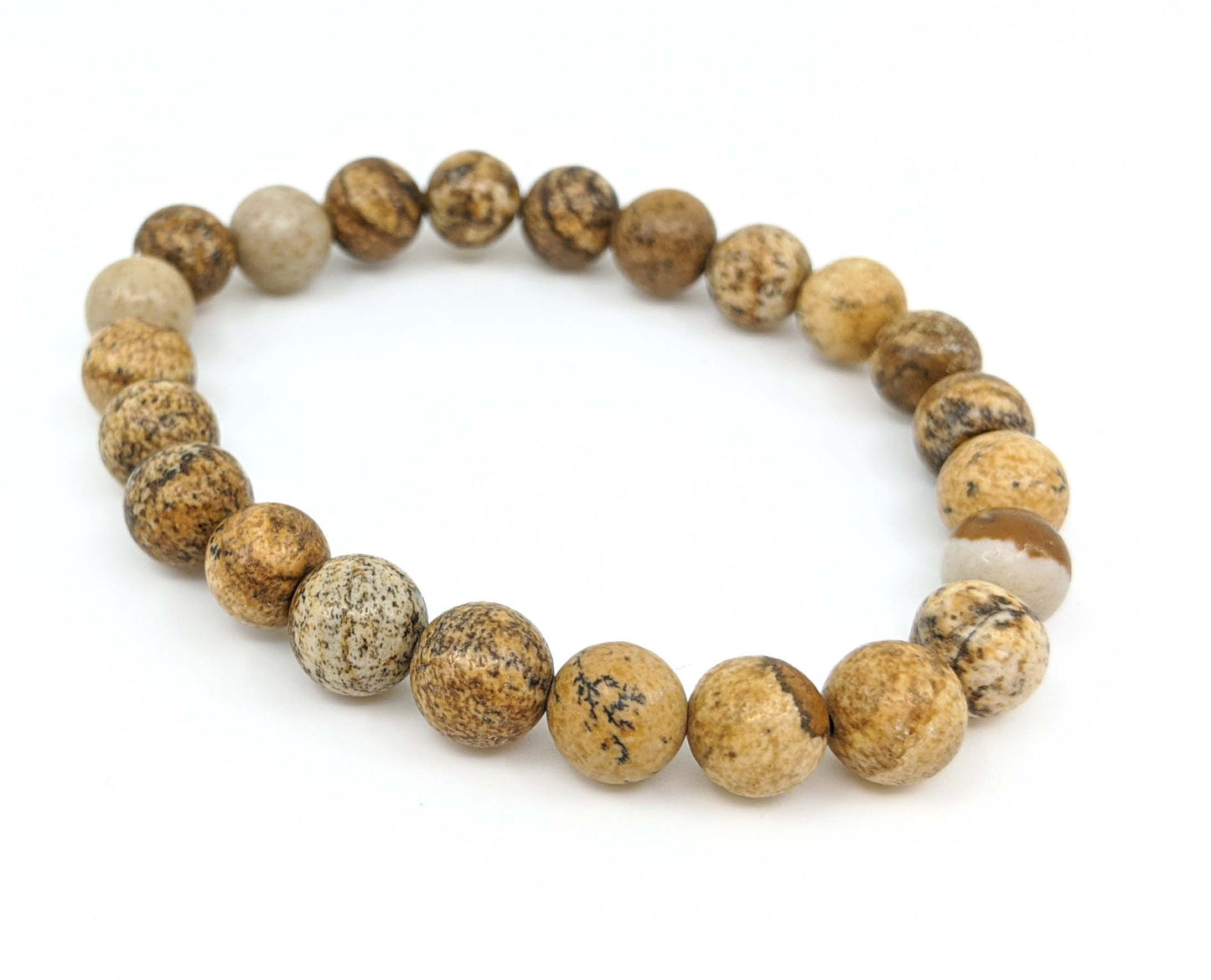 Picture Jasper 8mm Stretch Bracelet