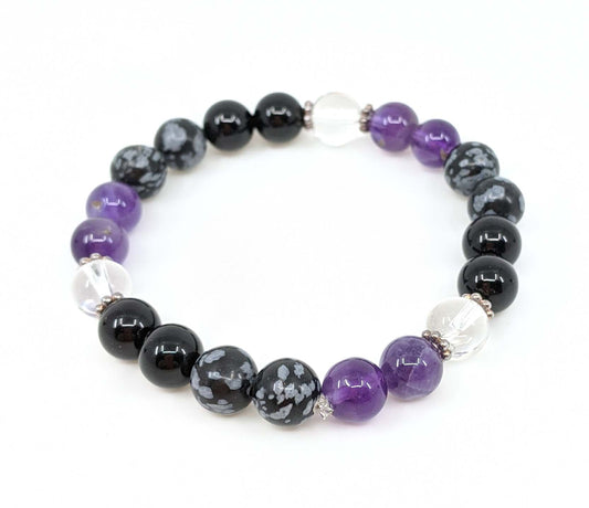 Protection Multi Gemstone 8mm Stretch Bracelet