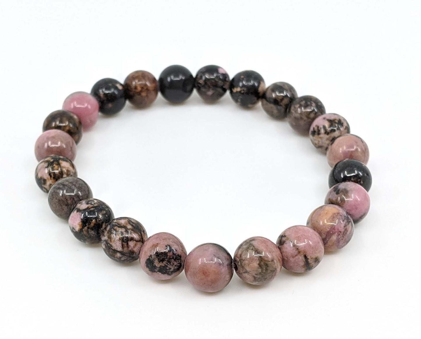 Rhodonite 8mm Stretch Bracelet