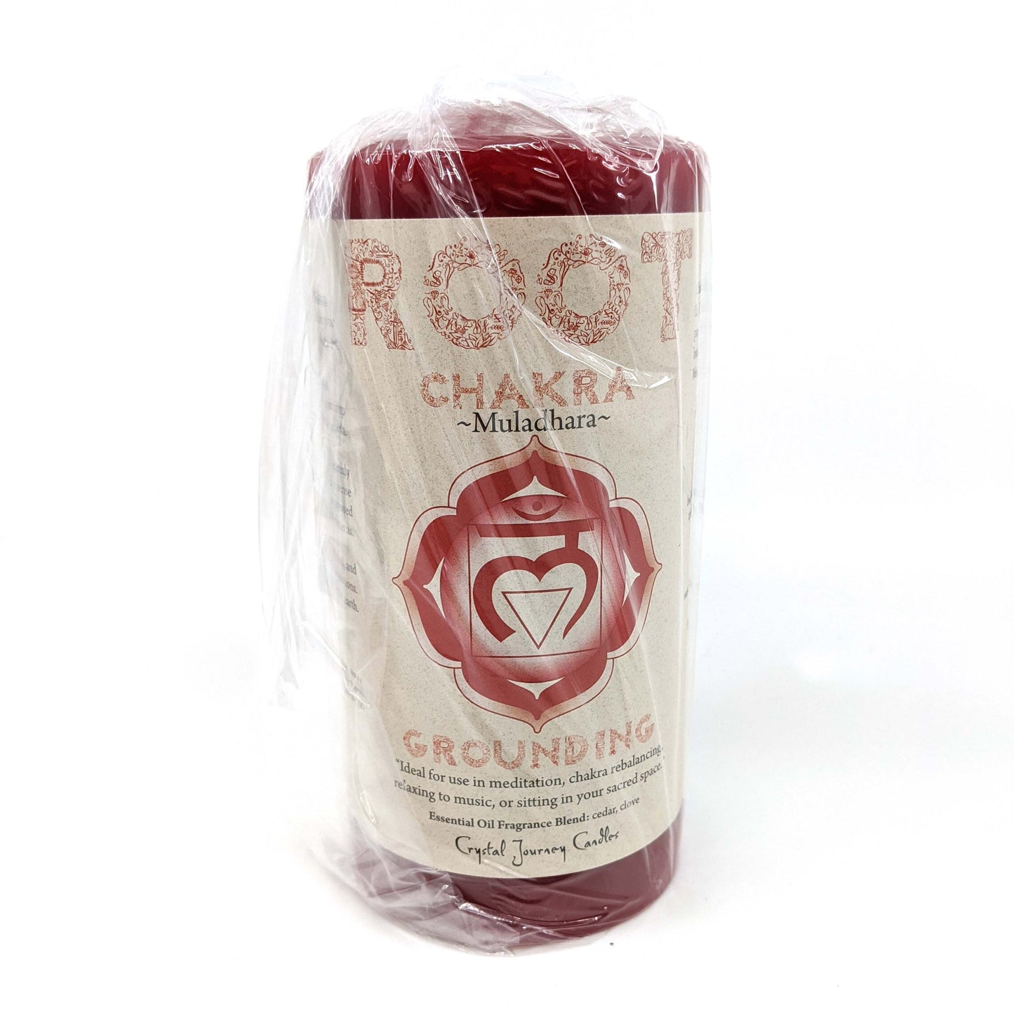 Crystal Journey Chakra Pillar Candle - Root