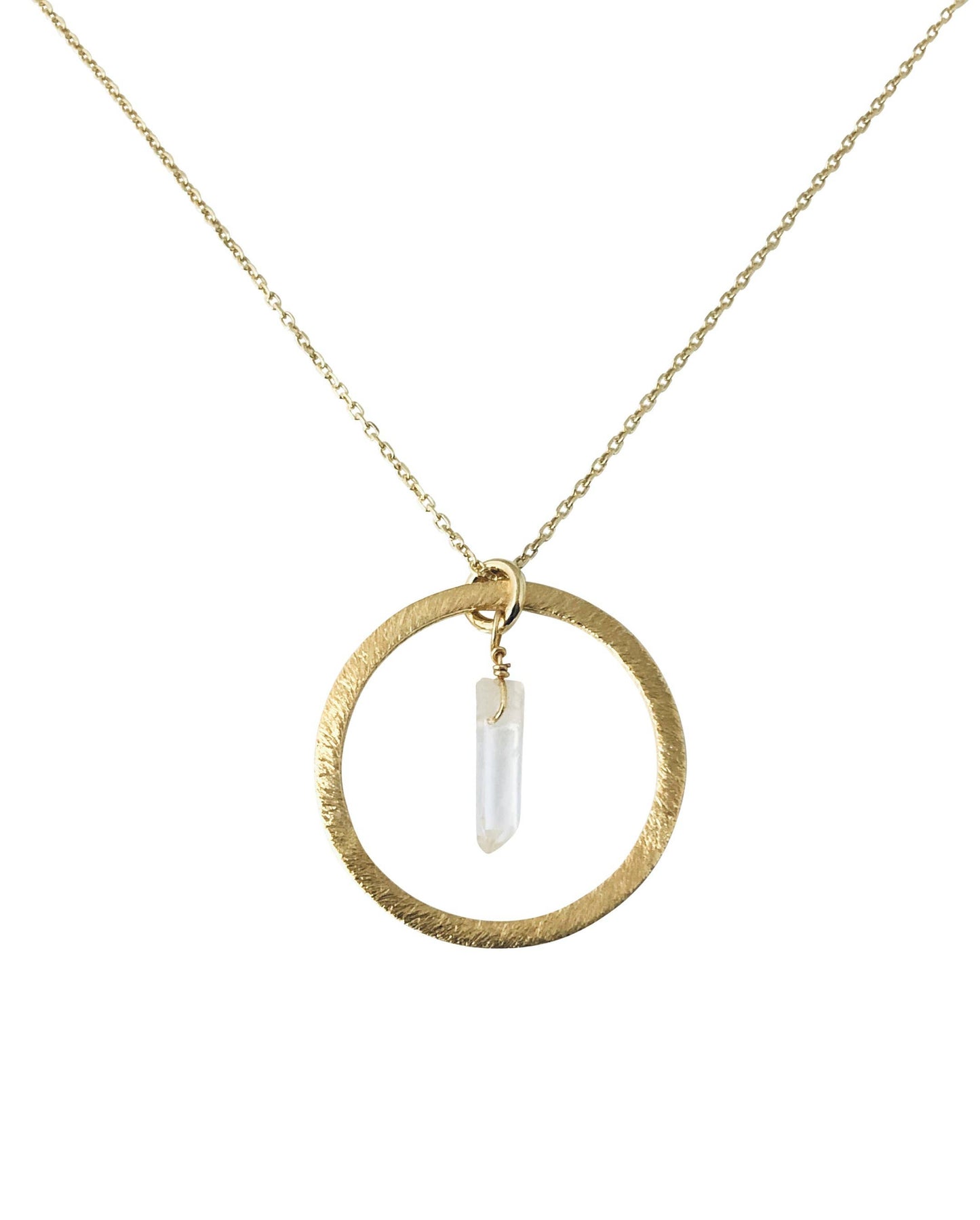 Quartz Crystal O Necklace