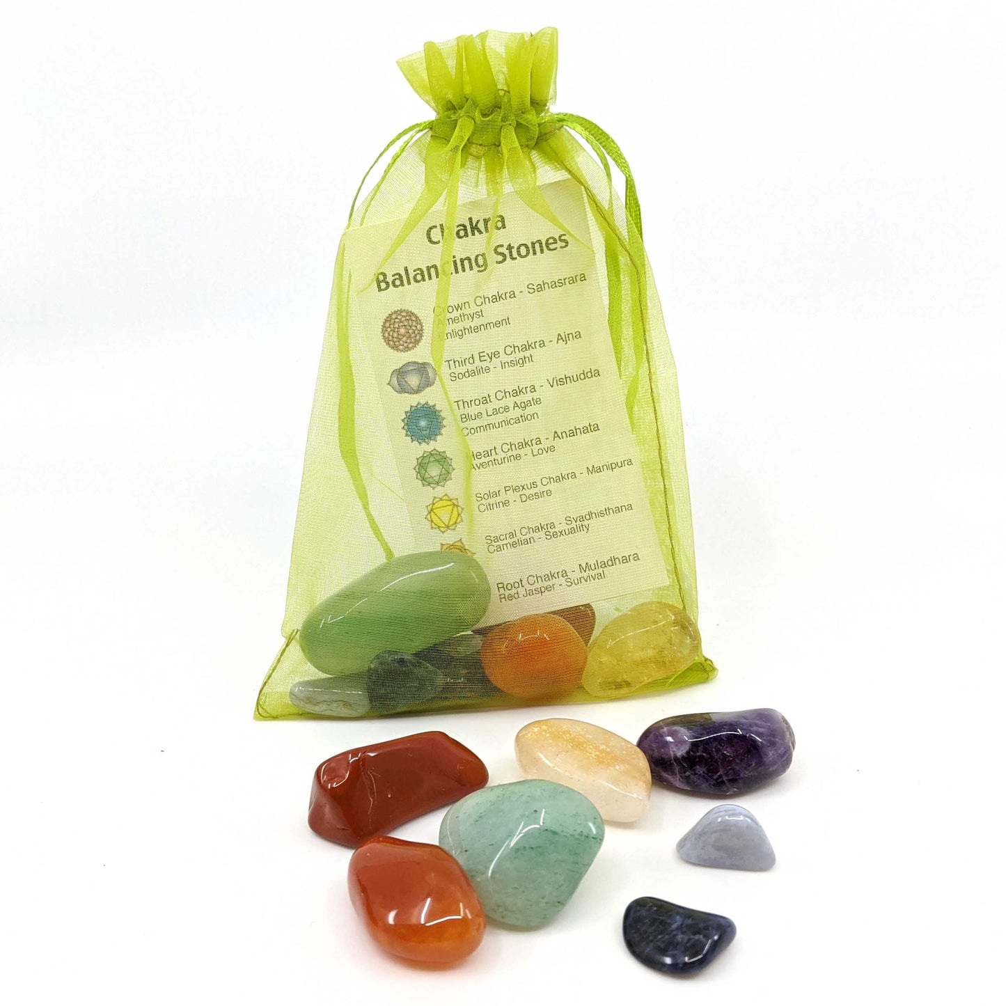 Chakra Energy Stone Pouch