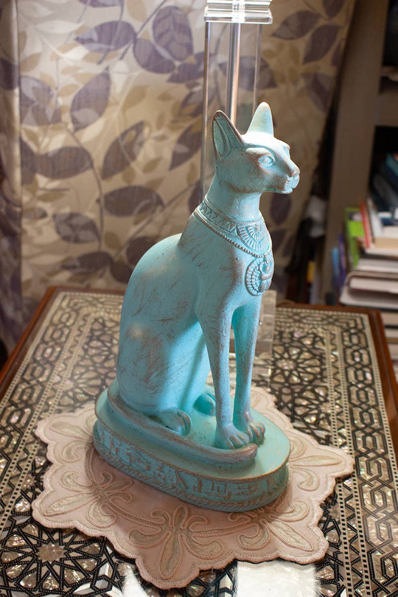 Bastet Cat Statues - Patina - Egyptian Goddess