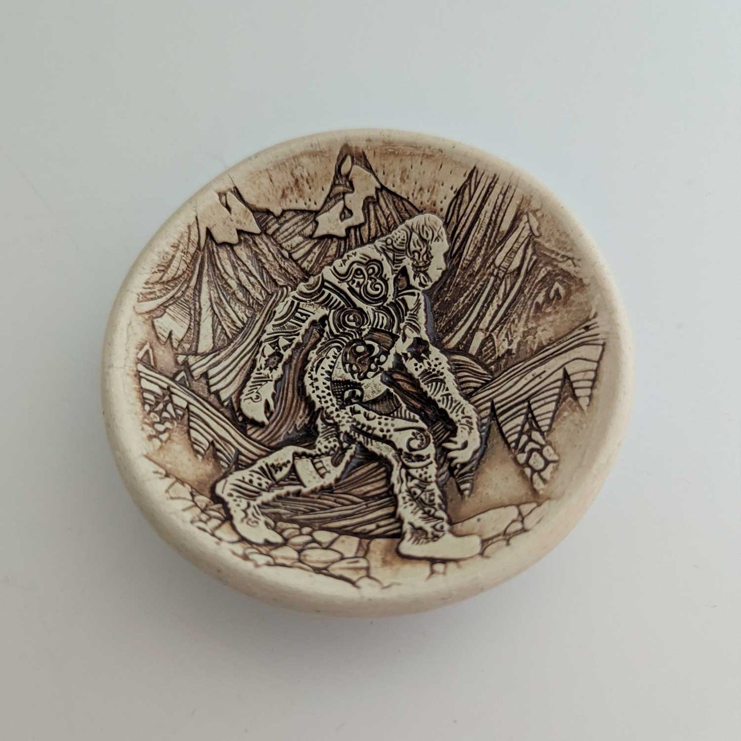 Pottery Dish Bowl - Sasquatch