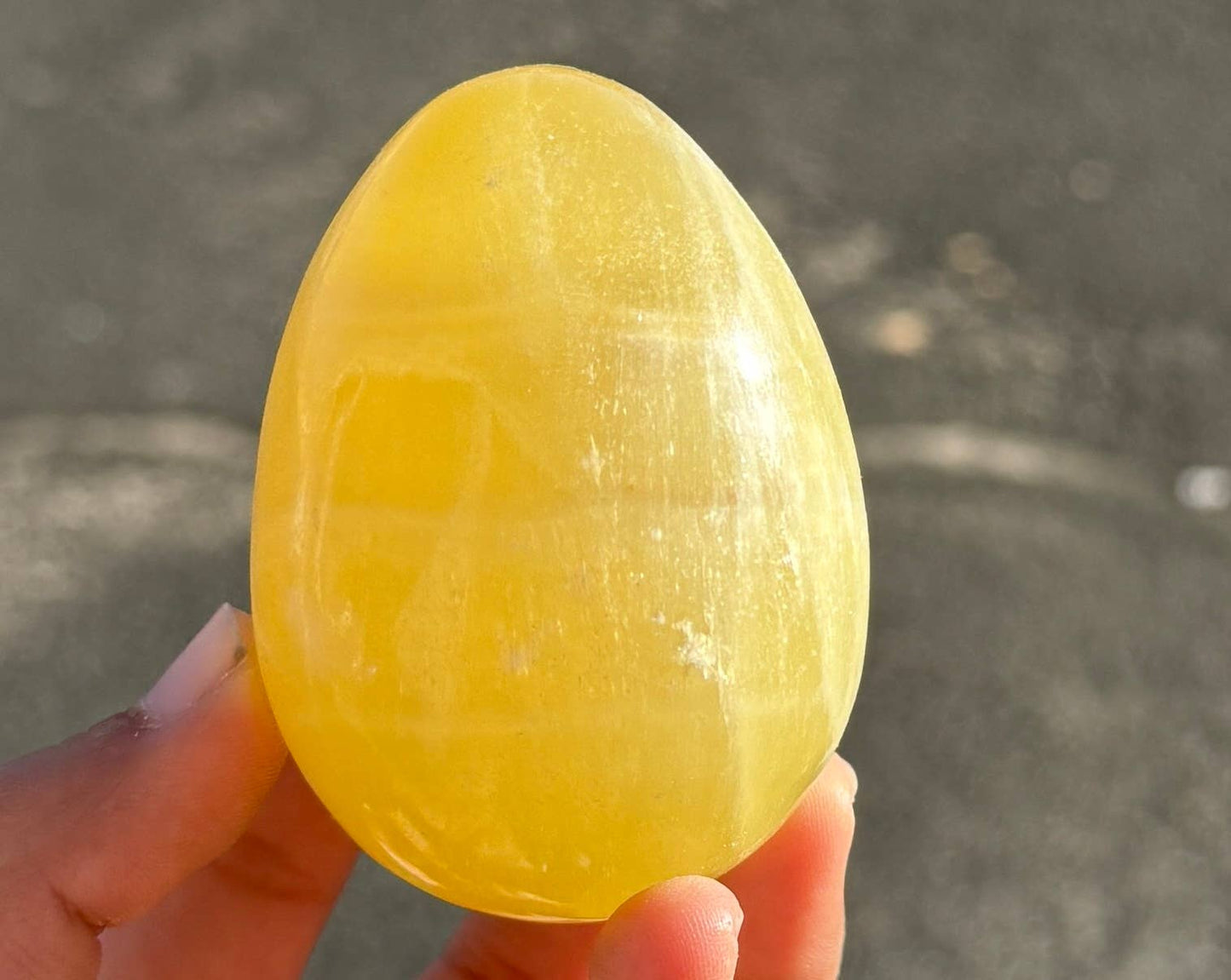 Lemon Calcite Egg