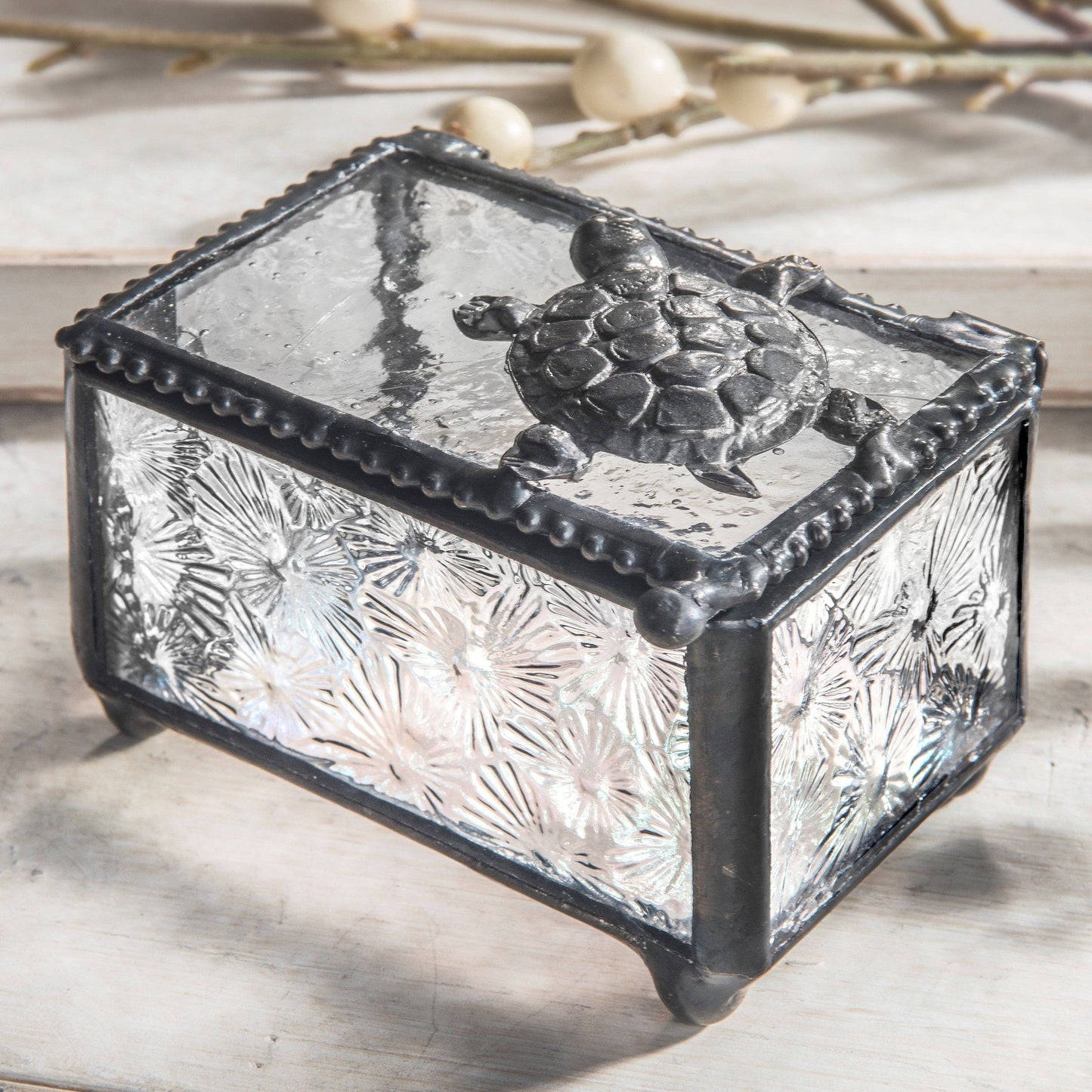 Box 331 Clear Florentine Turtle Box