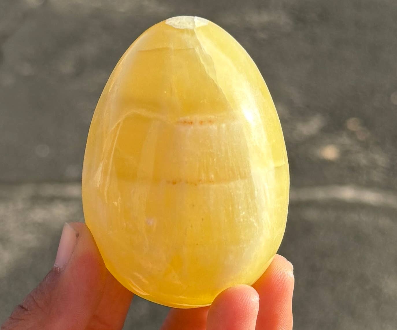 Lemon Calcite Egg