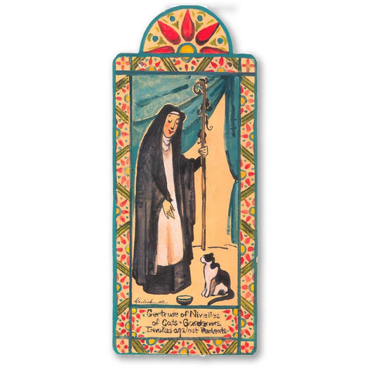 St. Gertrude of Nevilles - Cats and Against Rodents