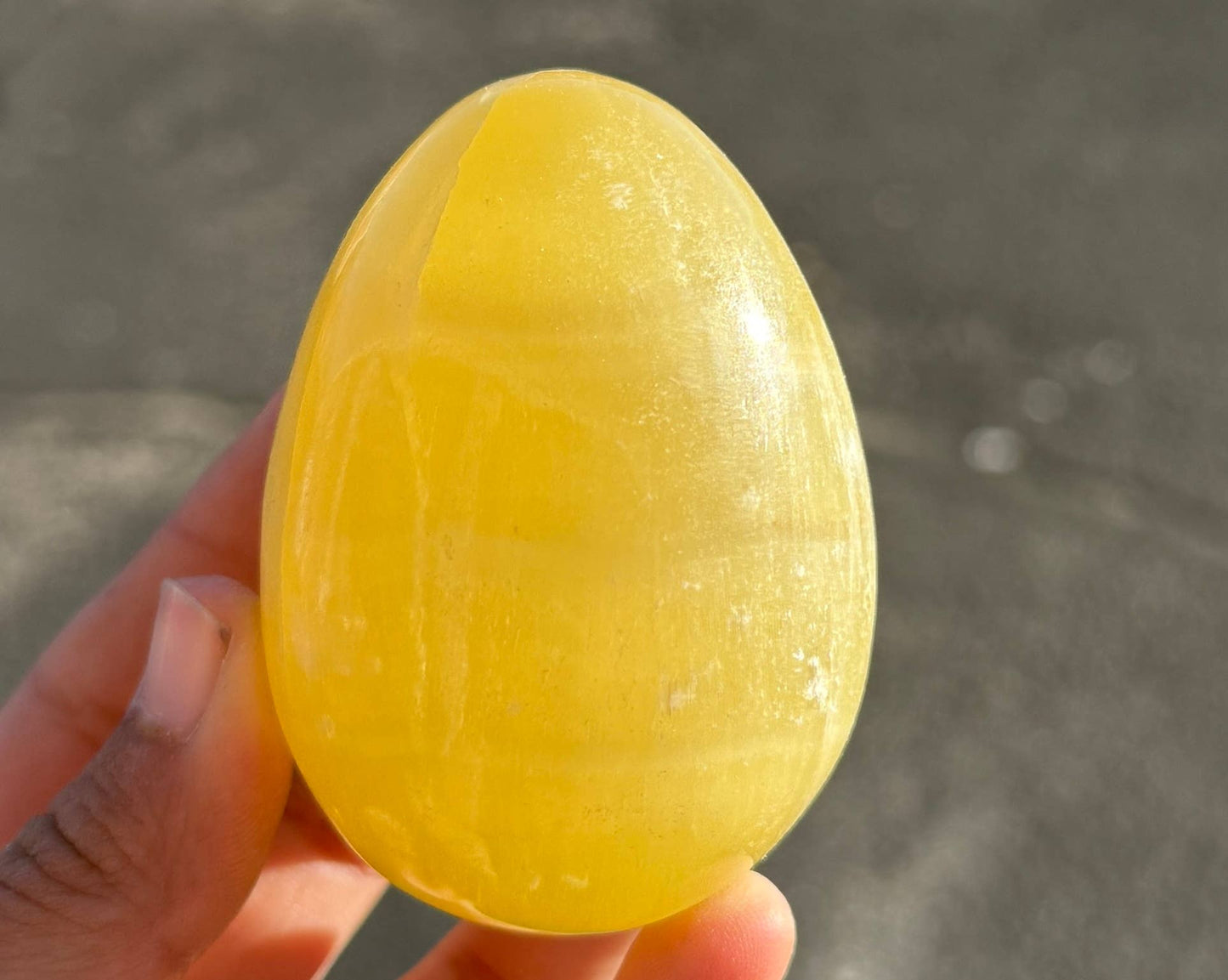 Lemon Calcite Egg