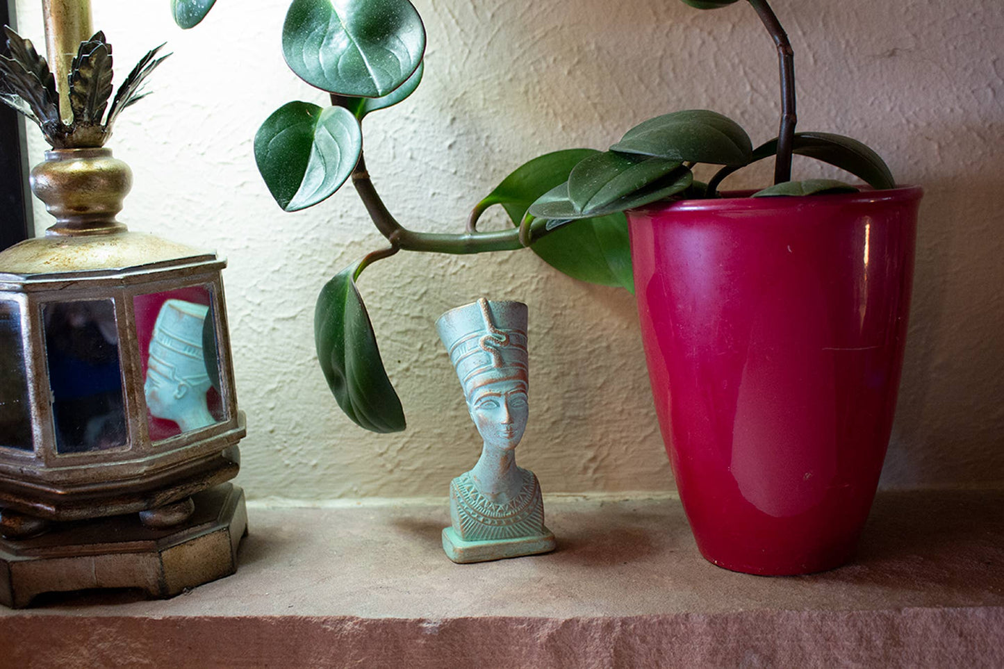 Nefertiti Bust Patina Sm - 4.5"