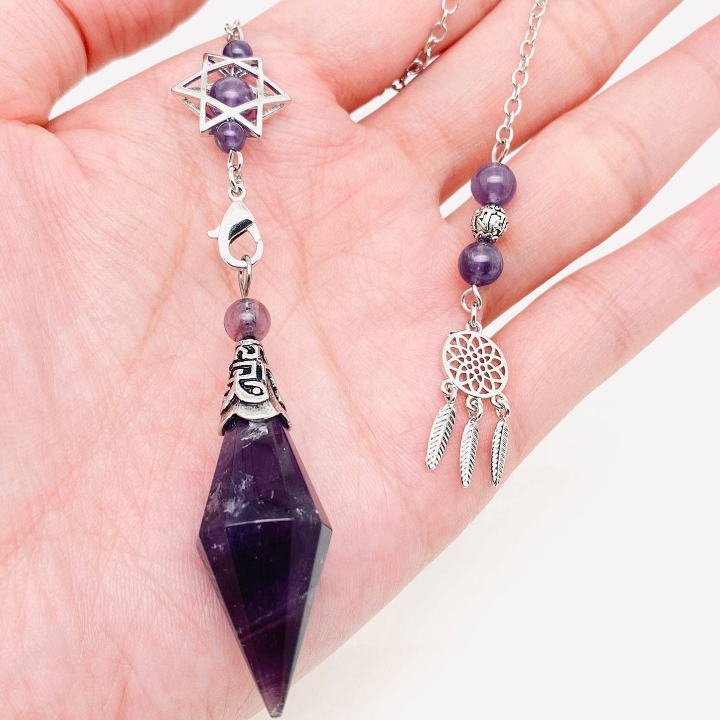 Dream Catcher Chain Conical Chakra Pendulum Charms