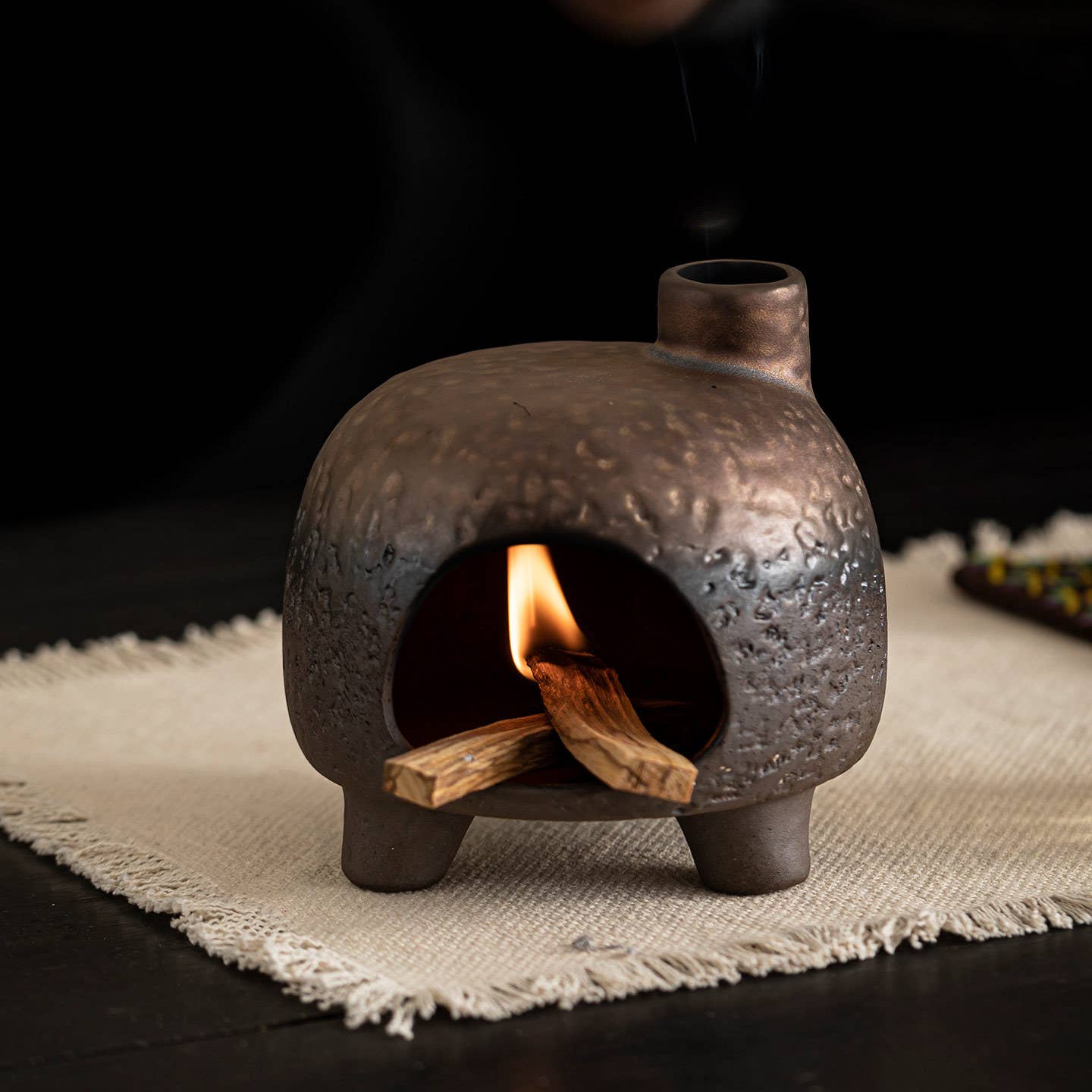 Little Golden House Fireplace