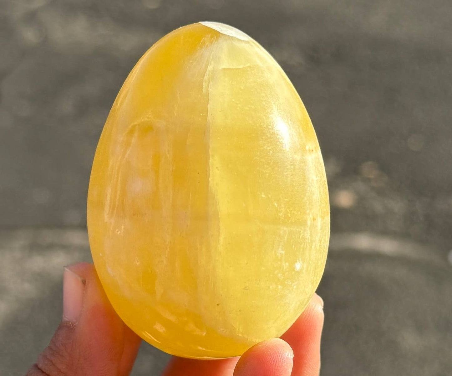Lemon Calcite Egg