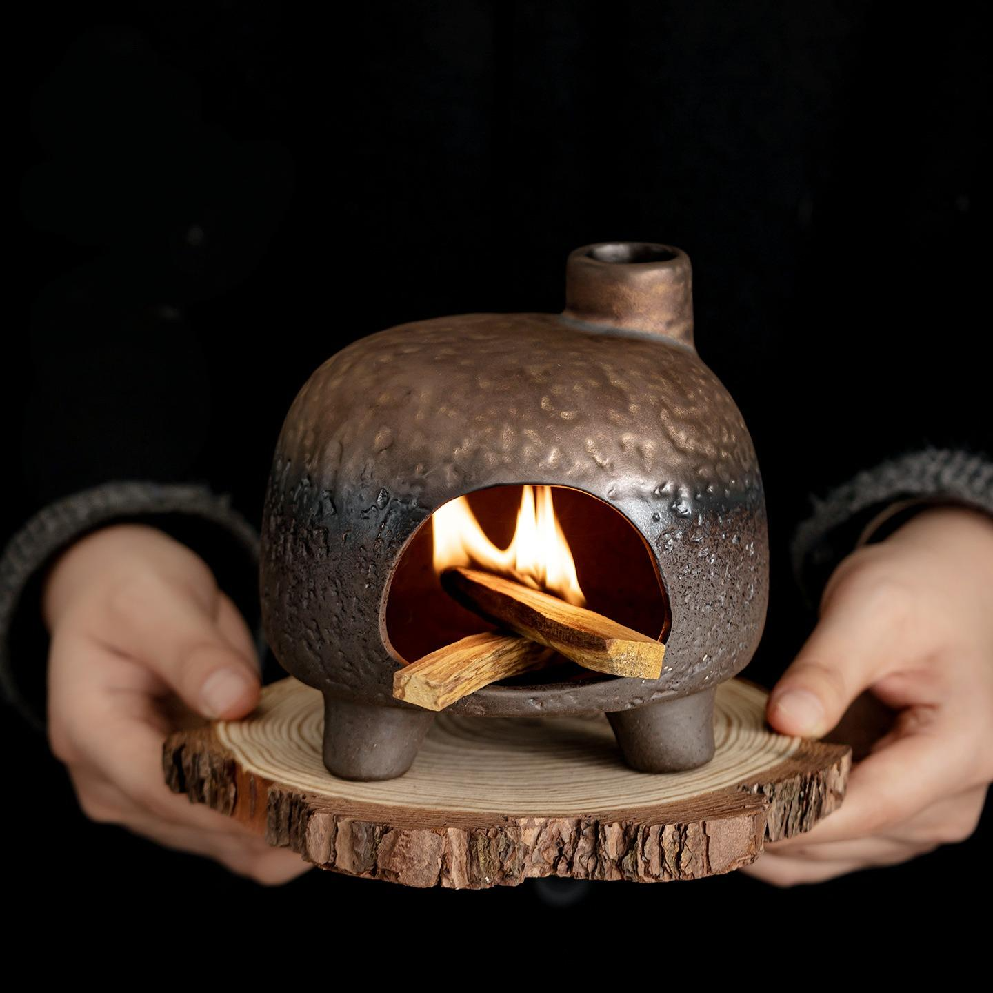 Little Golden House Fireplace