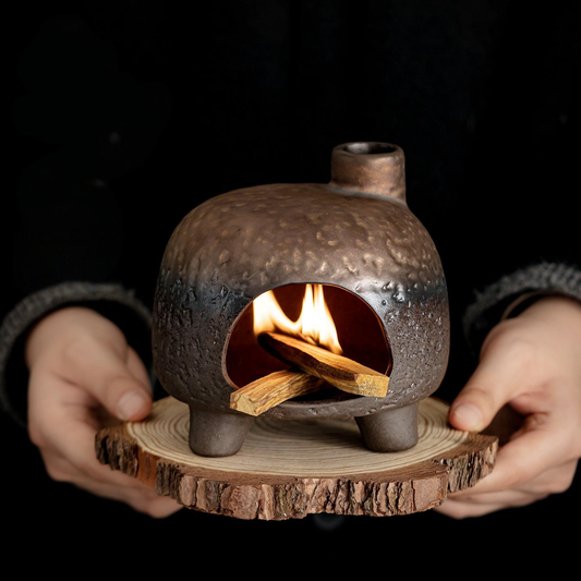 Little Golden House Fireplace