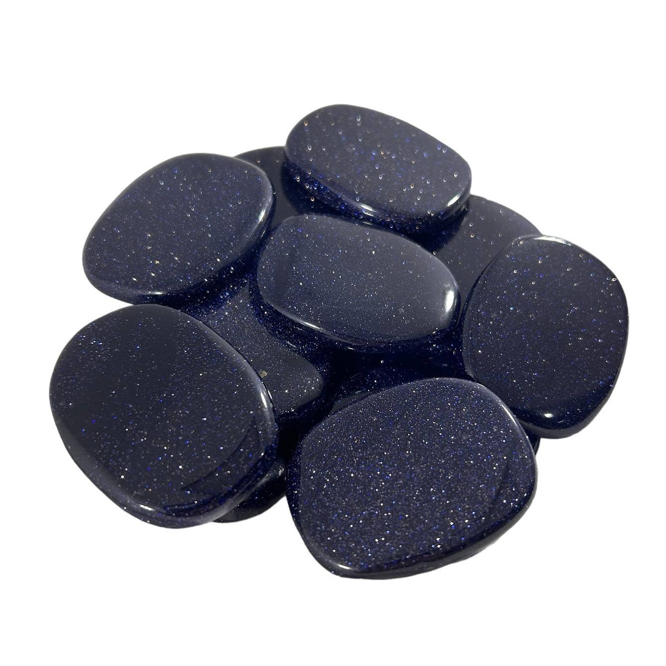 Blue Goldstone Smooth Flats