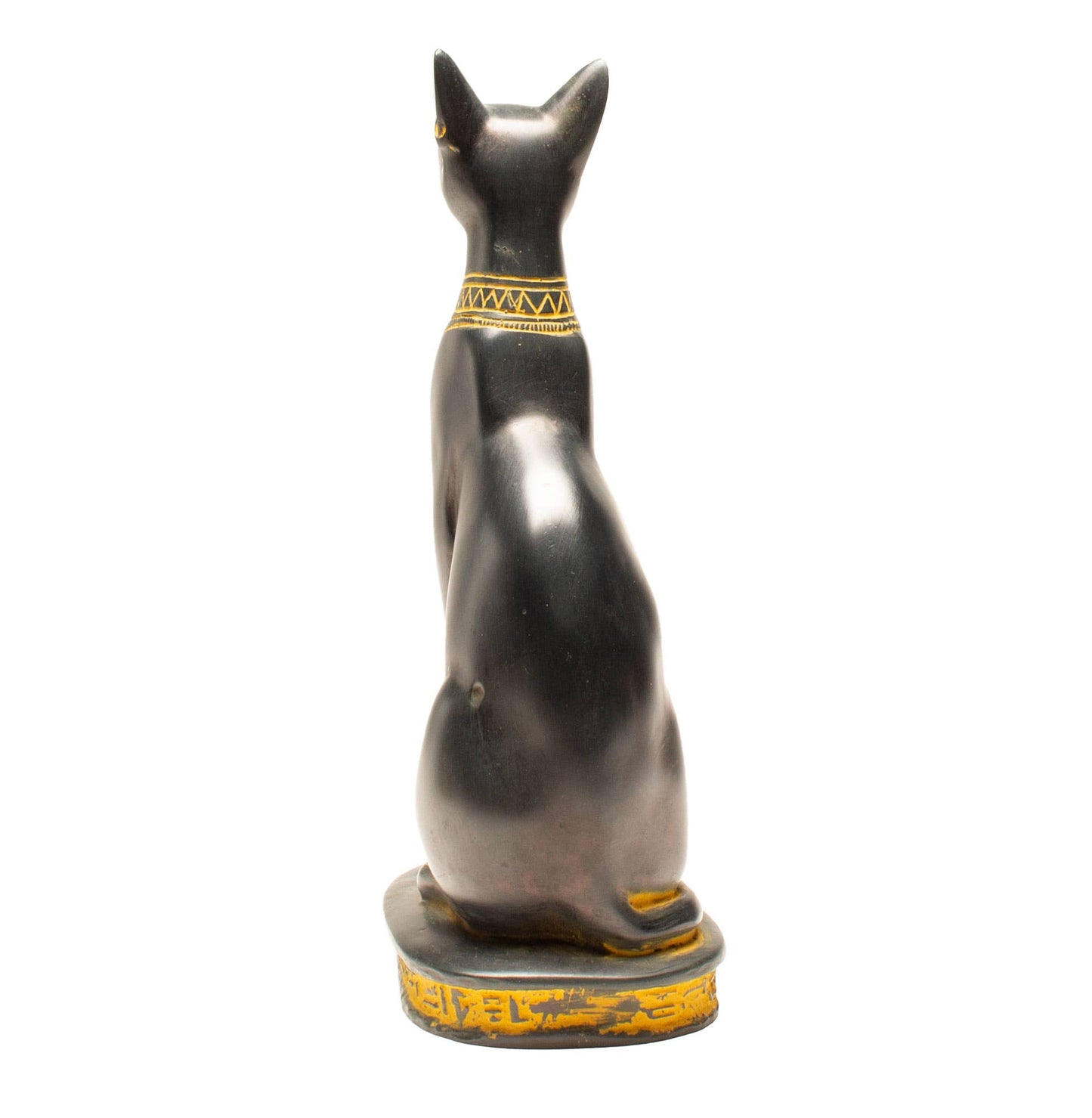 Bastet Cats Statue - Black with Antique Gold Accents
