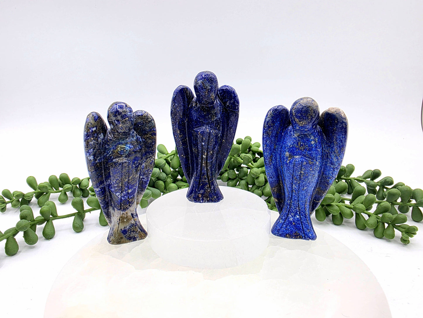 Lapis Lazuli Gemstone Angel Figurine (3")