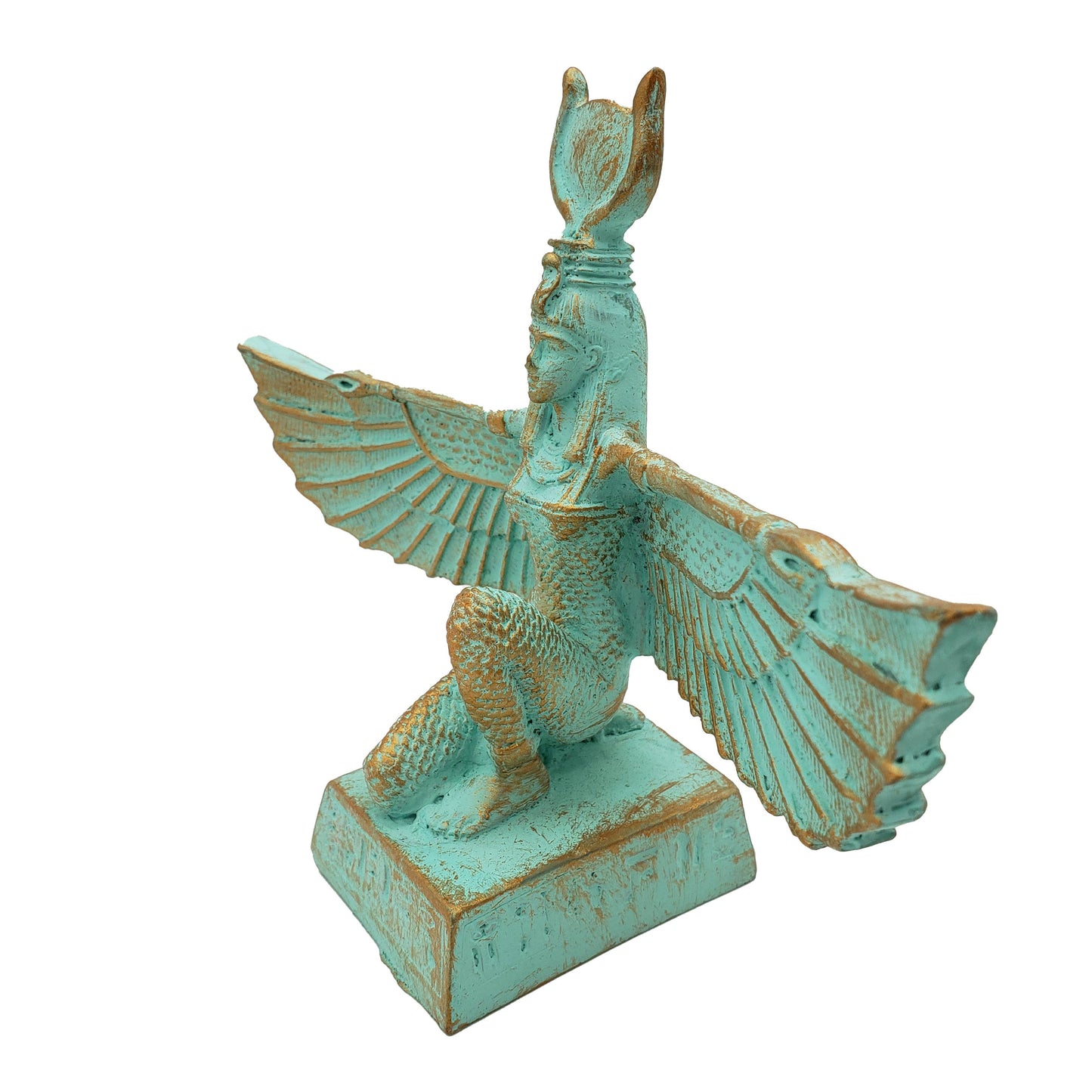Winged Isis Patina - 6"